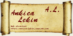 Ankica Lekin vizit kartica